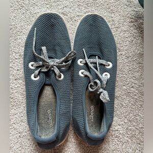 Allbirds Navy Knit Lace-Up Shoes